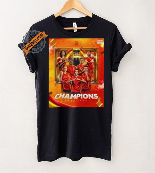 Spain Win 2 1 England 2024 Euro National Champions Shirt
