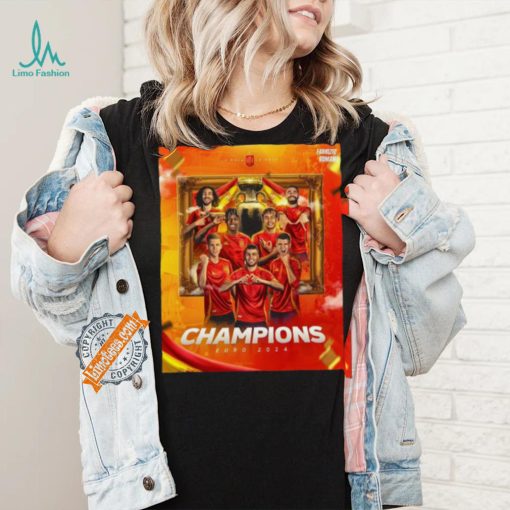 Spain Win 2 1 England 2024 Euro National Champions Shirt
