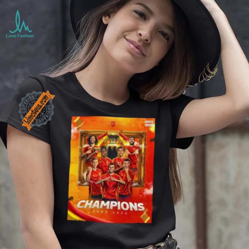 Spain Win 2 1 England 2024 Euro National Champions Shirt
