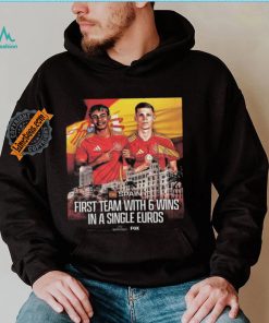 Spain become the first team in euros history to win 6 games in a single tournament shirt