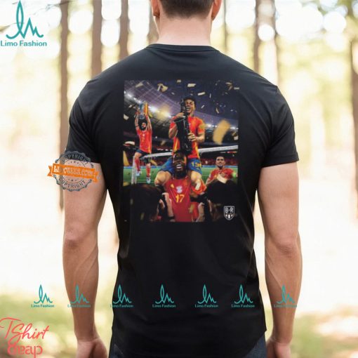 Spanish Football Win The Fist Country In History To Win The Euros Four Times UEFA Euro 2024 Classic T Shirt