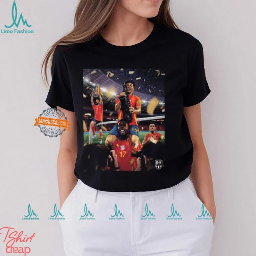 Spanish Football Win The Fist Country In History To Win The Euros Four Times UEFA Euro 2024 Classic T Shirt