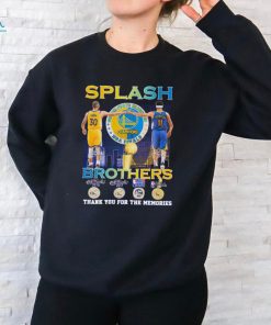 Splash Brothers Golden State Warriors thank you for the memories shirt
