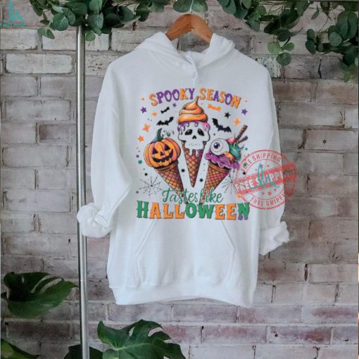 Spooky season tastes like halloween horror vibes shirt