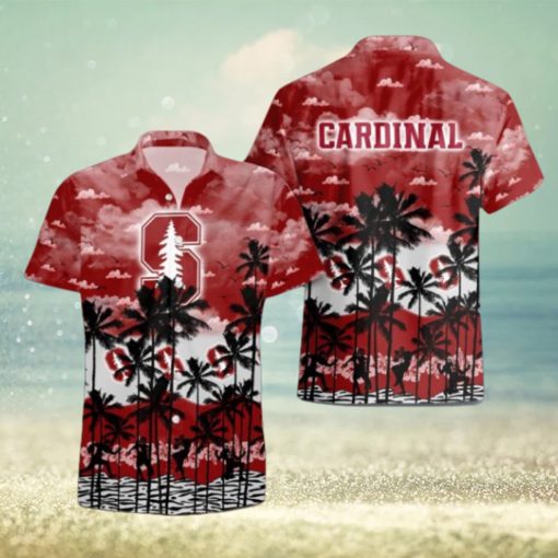 Stanford Cardinal Palms Tree Hawaiian Shirt