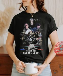 Star Wars 47th Anniversary 1977 2024 Thank You George Lucas T Shirt