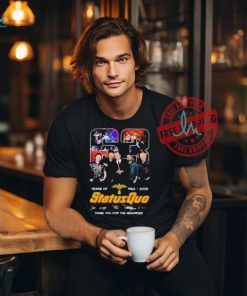 Status Quo 63 Years Of 1962 2025 Thank You For The Memories T Shirt