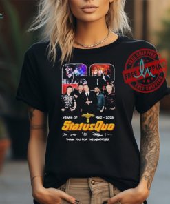 Status Quo 63 Years Of 1962 2025 Thank You For The Memories T Shirt