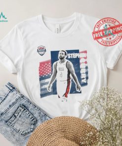 Stephen curry usa basketball stadium essentials unisex 2024 summer olympics player cutout shirt