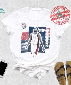 Stephen curry usa basketball stadium essentials unisex 2024 summer olympics player cutout shirt