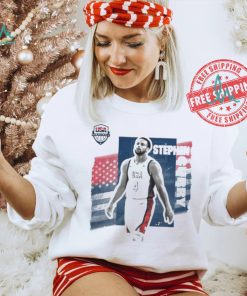 Stephen curry usa basketball stadium essentials unisex 2024 summer olympics player cutout shirt