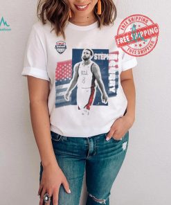 Stephen curry usa basketball stadium essentials unisex 2024 summer olympics player cutout shirt