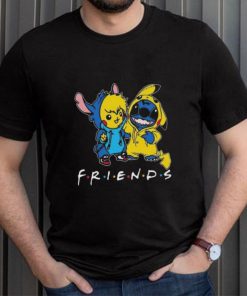 Stitch And Pokemon Pikachu Friends For Life Disney Fan T Shirt
