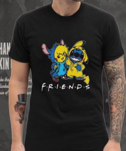 Stitch And Pokemon Pikachu Friends For Life Disney Fan T Shirt
