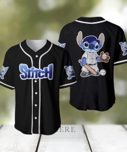 Stitch Baseball Player Disney Cartoon Baseball Jersey Shirt