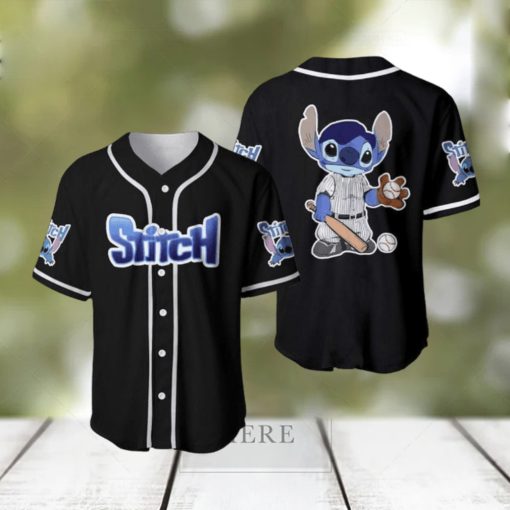 Stitch Baseball Player Disney Cartoon Baseball Jersey Shirt