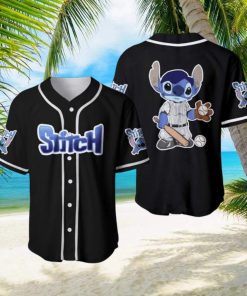 Stitch Baseball Player Disney Cartoon Baseball Jersey Shirt