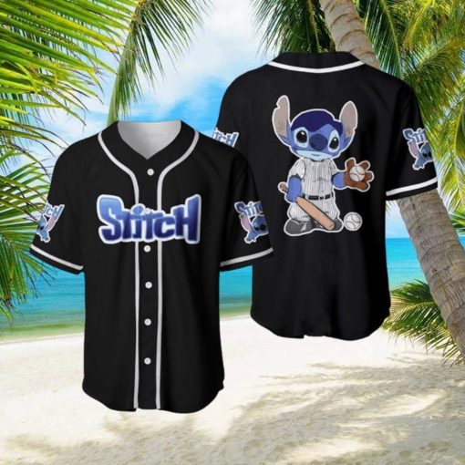 Stitch Baseball Player Disney Cartoon Baseball Jersey Shirt