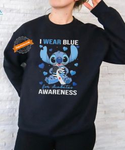Stitch I Wear Blue Diabetes Awareness Fan T Shirt, hoodie, sweater, long sleeve and tank top Stitch I Wear Blue Diabetes Awareness Fan T Shirt
