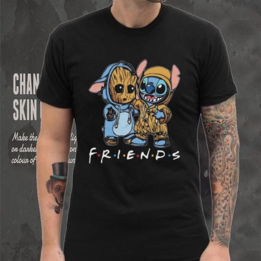 Stitch and groot marvel friends for life disney fan 2024 shirt