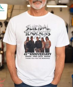 Suicidal Tendencies 45th Anniversary 1980 2025 Thank You For The Memories Signatures Shirt