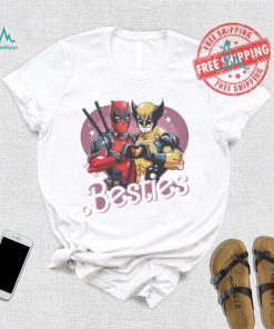 Superhero Deadpool Wolverine Besties Shirt Marvel T Shirt Wolverine Deadpool 3 Movie Tee Best Friends Shirt