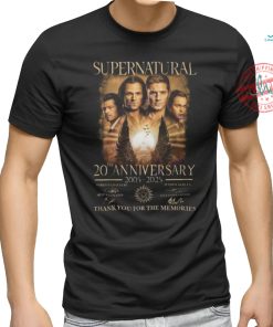 Supernatural 20th Anniversary 2005 2025 Signature Thank You For The Memories Unisex T Shirt