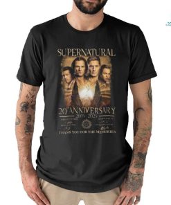 Supernatural 20th Anniversary 2005 2025 Signature Thank You For The Memories Unisex T Shirt