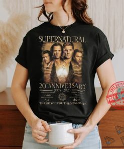 Supernatural 20th Anniversary 2005 2025 Signature Thank You For The Memories Unisex T Shirt