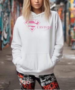 Survivor Breast Cancer Superman Logo shirt