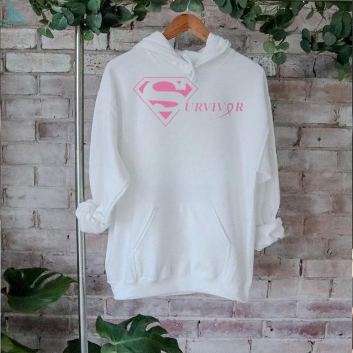 Survivor Breast Cancer Superman Logo shirt