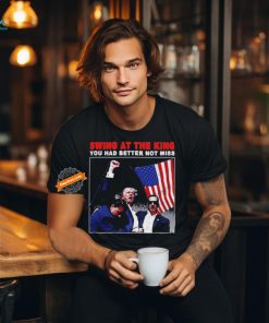 Swing At The King President Trump 2024 Usa Flag T Shirt