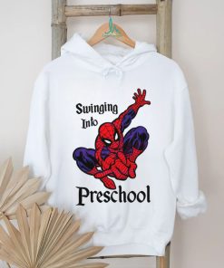 Swinging Into Preschool Marvel School shirt