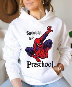 Swinging Into Preschool Marvel School shirt