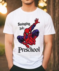 Swinging Into Preschool Marvel School shirt