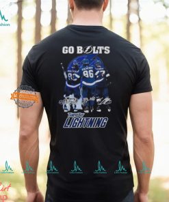 Tampa Bay Lightning Go Bolts Player Signature T Shirt