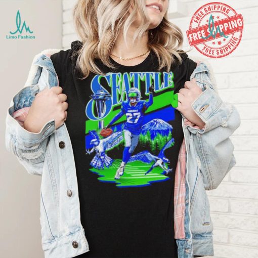 Tariq Woolen Seattle Seahawks football graphic shirt