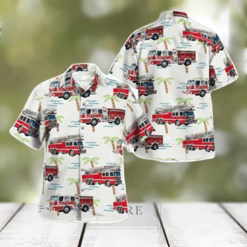 Taunton, Massachusetts, Taunton Fire Department 3D Hawaiian Shirt Gift For Summer