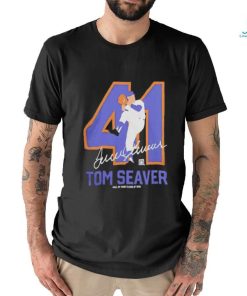 Teambrown Tom Seaver hall of fame class of 1992 signature shirt