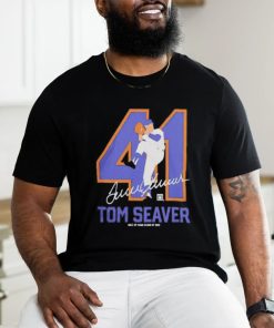 Teambrown Tom Seaver hall of fame class of 1992 signature shirt