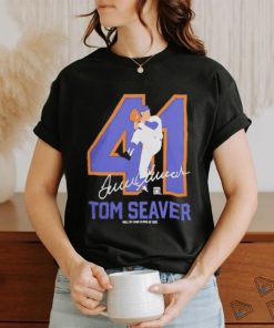 Teambrown Tom Seaver hall of fame class of 1992 signature shirt