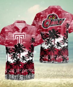 Temple Owls Palms Tree Hawaiian Shirt