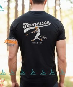 Tennessee Baseball Hunter Ensley Slugger Swing signature t shirt