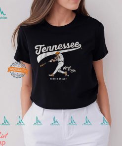 Tennessee Baseball Hunter Ensley Slugger Swing signature t shirt