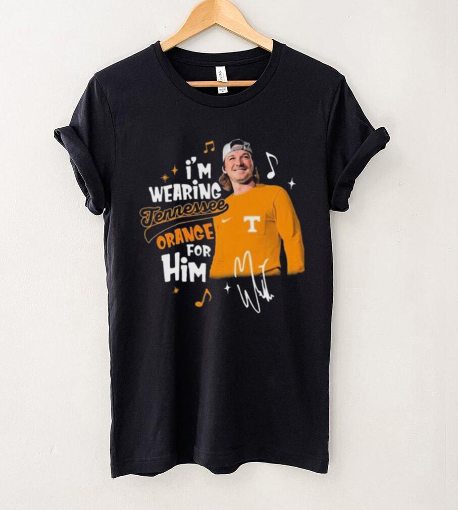 Tennessee Volunteers Morgan Wallen I’m Wearing Tennessee Orange Signature shirt Tennessee Volunteers Morgan Wallen I’m Wearing Tennessee Orange Signature shirt