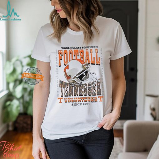 Tennessee Volunteers World Class Southern Football since 1891 helmet shirt