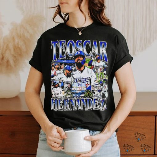 Teoscar Hernandez Los Angeles Dodgers baseball graphic t shirt