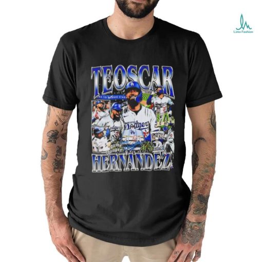 Teoscar Hernandez Los Angeles Dodgers baseball graphic t shirt