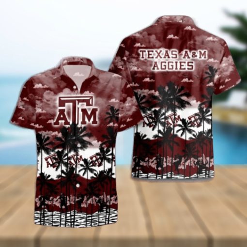 Texas A&M Aggies Palms Tree Hawaiian Shirt