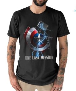 The Avengers Thor Hammer And Captain America’s Shield One Last Mission T Shirt